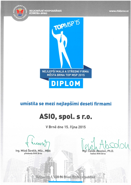 TOP MSP 2015 _ ASIO, spol. s r.o.