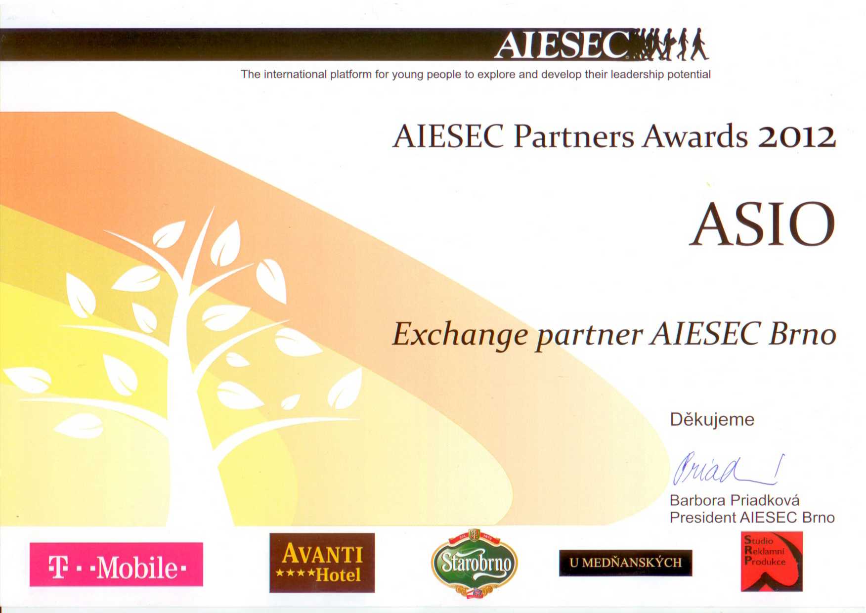 AIESEC PARTNERS AWARDS 2012
