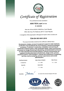 ASIO TECH cert ISO 9001 EN
