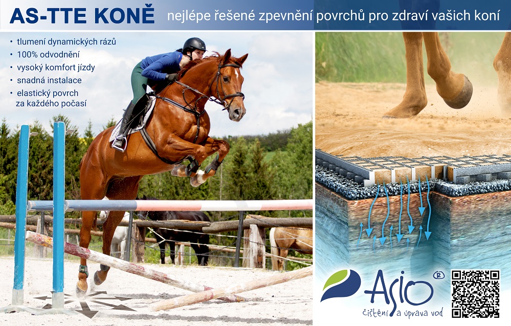 AS-TTE KONĚ nejlépe řešené zpevnění povrchů pro zdraví vašich koní