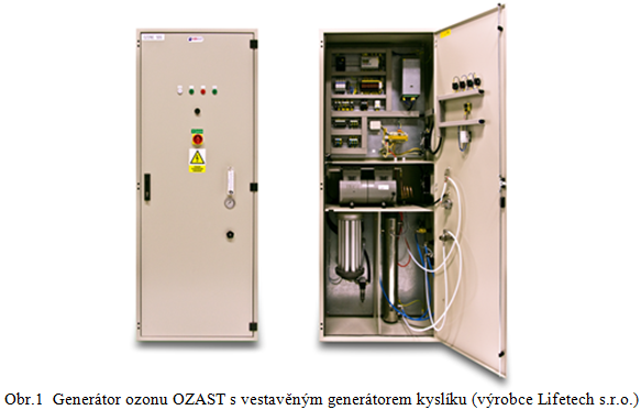 Generátor ozonu OZAST s vestavěným generátorem kyslíku (výrobce Lifetech s.r.o.)