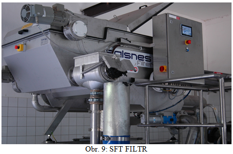 SFT FILTR - odstraňování nerozpuštěných látek z odpadních vod